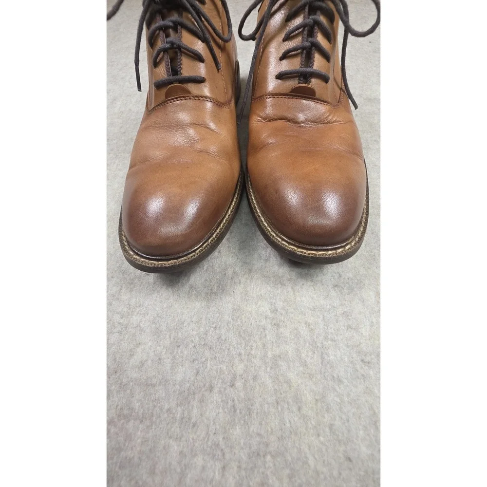 Vince‎ Camuto Lyre Derby Dress Shoes Cognac Soft Leather Size 11M